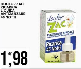 DOCTOR ZAC RICARICA LIQUIDA ANTIZANZARE 45 NOTTI