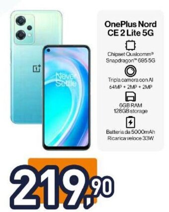 Unieuro OnePlus Nord CE 2 Lite 5G offerta