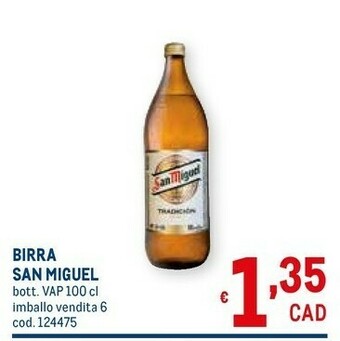 Metro San miguel Birra offerta