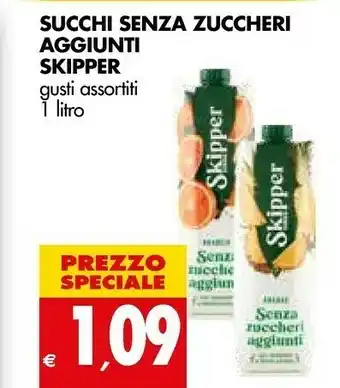 Tigros Zuegg Skipper Pesca Senza Zuccheri Aggiunti 1000 G(ml) offerta