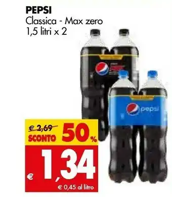 Tigros Pepsi Classica / Max Zero offerta
