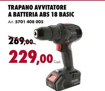 Trapano Avvitatore A Batteria ABS 18 Basic