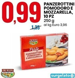 Eurospin Tre mulini panzerottini pomodoro e mozzarella, 10 pz offerta