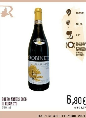 Conad Il Robineto Roero Arneis Docg offerta