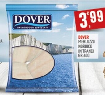 Marketpiù DOVER MERLUZZO NORDICO IN TRANCI GR.400 offerta