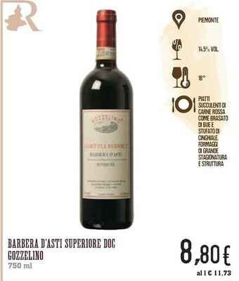 Conad Gozzelino Barbera D Asti Superiore DOC offerta