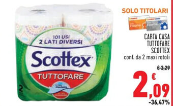 Conad CARTA CASA TUTTOFARE SCOTTEX offerta