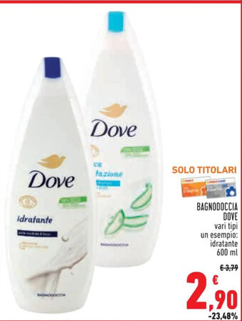 Conad BAGNODOCCIA DOVE 600 ml offerta