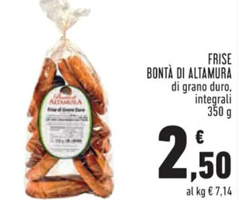 Conad FRISE BONTÀ DI ALTAMURA 350 g offerta