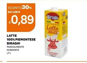 Ekom Biraghi Latte parzialmente scremato offerta