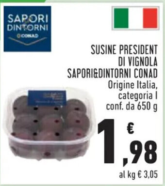Conad SUSINE PRESIDENT DI VIGNOLA SAPORI&DINTORNI CONAD 650 g offerta