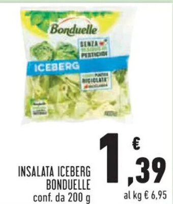 Conad INSALATA ICEBERG BONDUELLE 200 g offerta