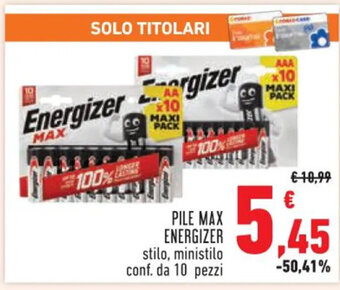 Conad PILE MAX ENERGIZER offerta