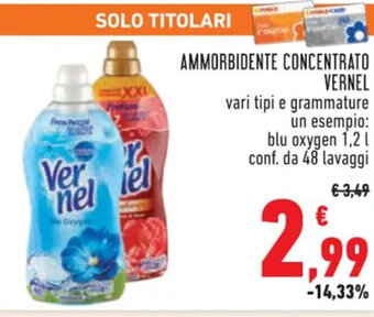 Conad AMMORBIDENTE CONCENTRATO VERNEL 1,2 l offerta