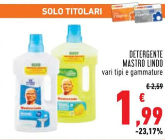 Conad DETERGENTE MASTRO LINDO offerta