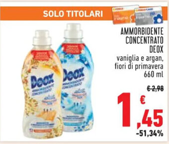 Conad AMMORBIDENTE CONCENTRATO DEOX 660 ml offerta