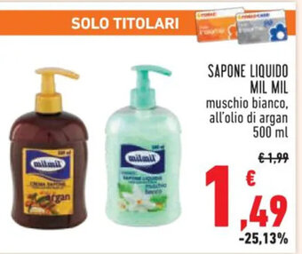 Conad SAPONE LIQUIDO MIL MIL 500 ml offerta