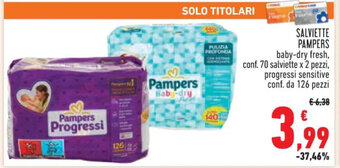 Conad SALVIETTE PAMPERS offerta