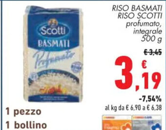 Conad RISO BASMATI RISO SCOTTI 500 g offerta