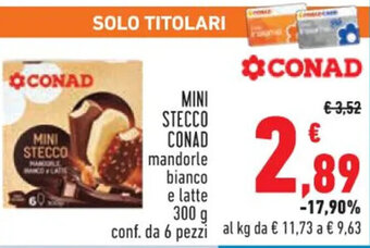 Conad MINI STECCO CONAD 300 g offerta