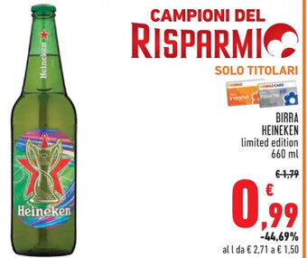Conad BIRRA HEINEKEN 660 ml offerta
