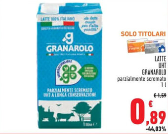 Conad Superstore LATTE UHT GRANAROLO 1 l offerta