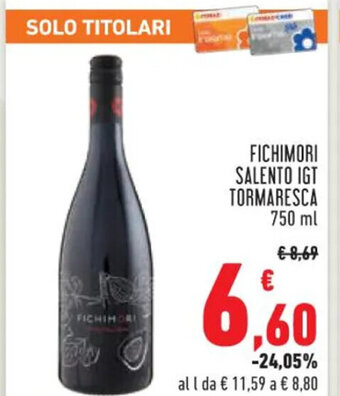 Conad Superstore FICHIMORI SALENTO IGT TORMARESCA 750 ml offerta