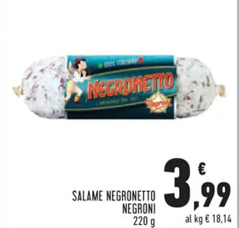 Conad Superstore SALAME NEGRONETTO NEGRONI 220 g offerta