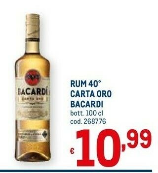 Metro Bacardi Rum offerta
