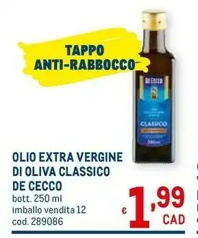 Metro De Cecco Olio extravergine di oliva offerta