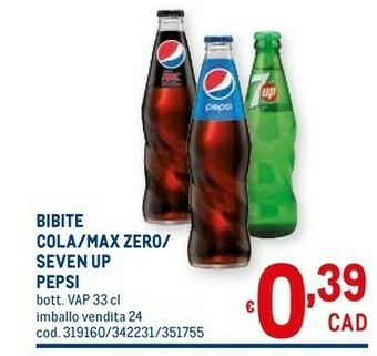 Metro Pepsi Bevande analcoliche offerta