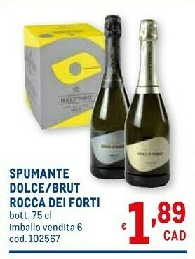 Metro Brut Spumante offerta