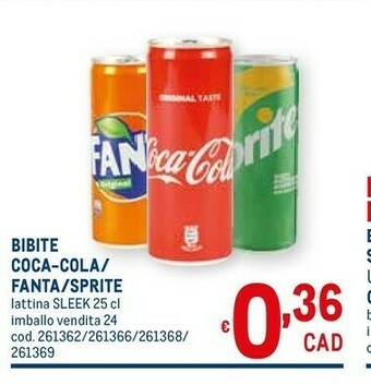 Metro Coca Cola Bibite offerta