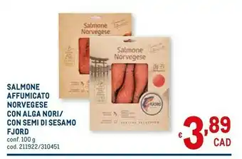 Metro Alga Salmone affumicato offerta
