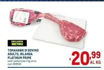 Metro Tomahawk Carne offerta