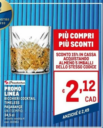 Metro Bicchieri offerta