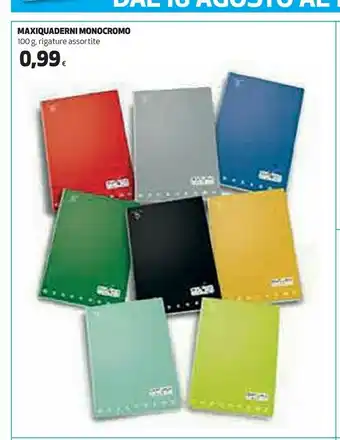 Coop Maxiquaderni Monocromo offerta