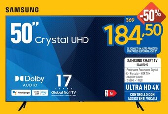 FreeShop SAMSUNG SMART TV 50AU7090 offerta