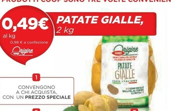 Coop Coop - Patate Gialle offerta