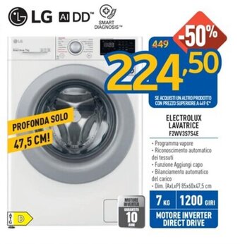 FreeShop ELECTROLUX LAVATRICE F2WV3S7S4E offerta