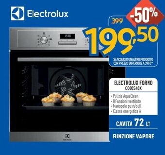 FreeShop ELECTROLUX FORNO COD3S40X offerta