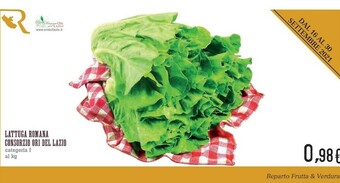 Conad Superstore Consorzio Ori Del Lazio Lattuga Romana offerta