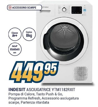 Sinergy INDESIT ASCIUGATRICE YTM1182RXIT offerta