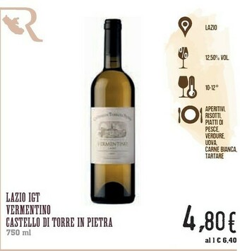 Conad Superstore Castello Di Torre In Pietra Lazio IGT Vermentino offerta