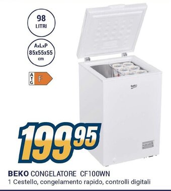 Sinergy BEKO CONGELATORE CF100WN offerta