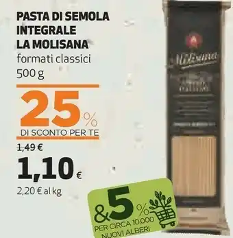 Coop La Molisana Pasta Di Semola Integrale offerta