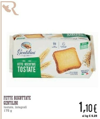 Gentilini - Fette Biscottate Tostate 175 G(ml)
