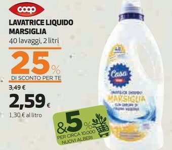 Coop Finish Coop Lavatrice Liquido Marsiglia offerta
