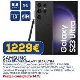 Euronics SMARTPHONE GALAXY S23 ULTRA offerta