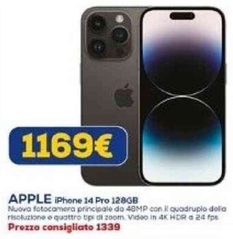 Euronics APPLE iPhone 14 Pro 128GB offerta